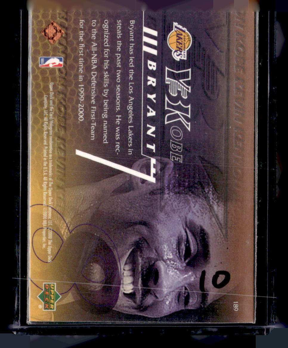 2000-01 Upper Deck #189 Kobe Bryant