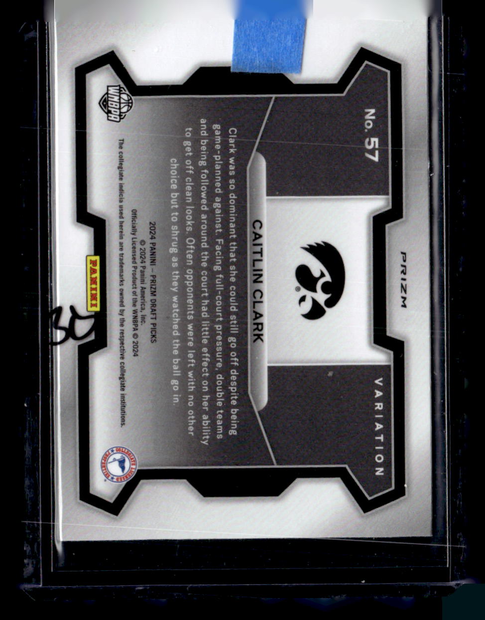 2024 Panini Prizm Draft Picks #57b Caitlin Clark Prizms Green