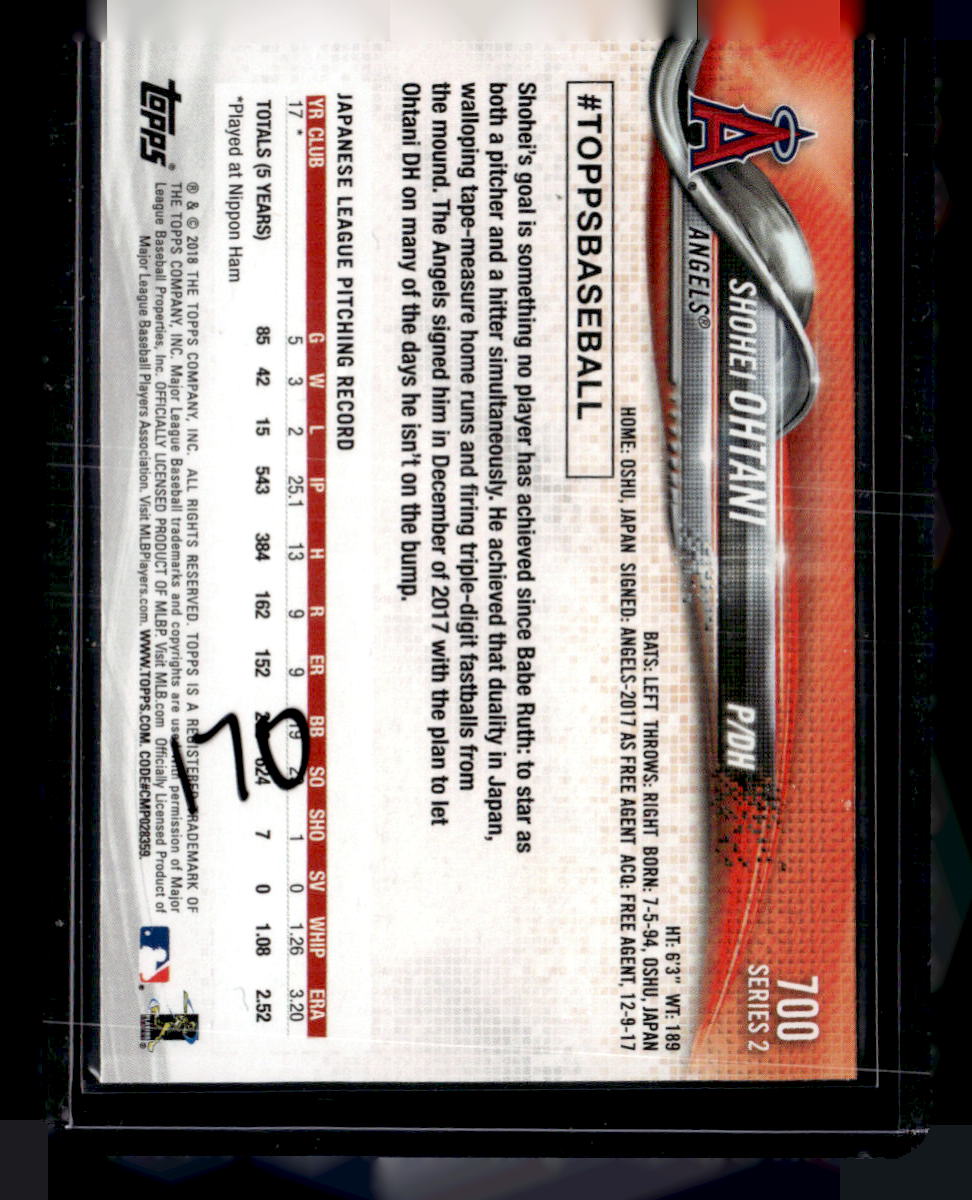 2018 Topps #700 Shohei Ohtani