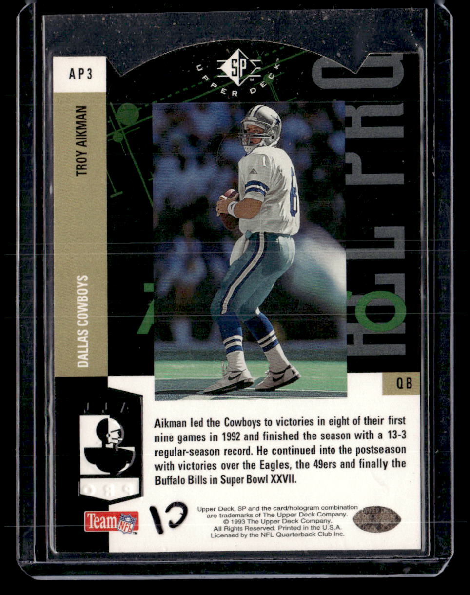 1993 SP #AP3 Troy Aikman All-Pro