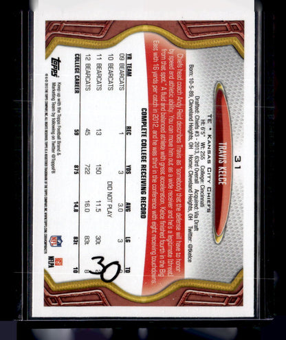 2013 Topps #31 Travis Kelce