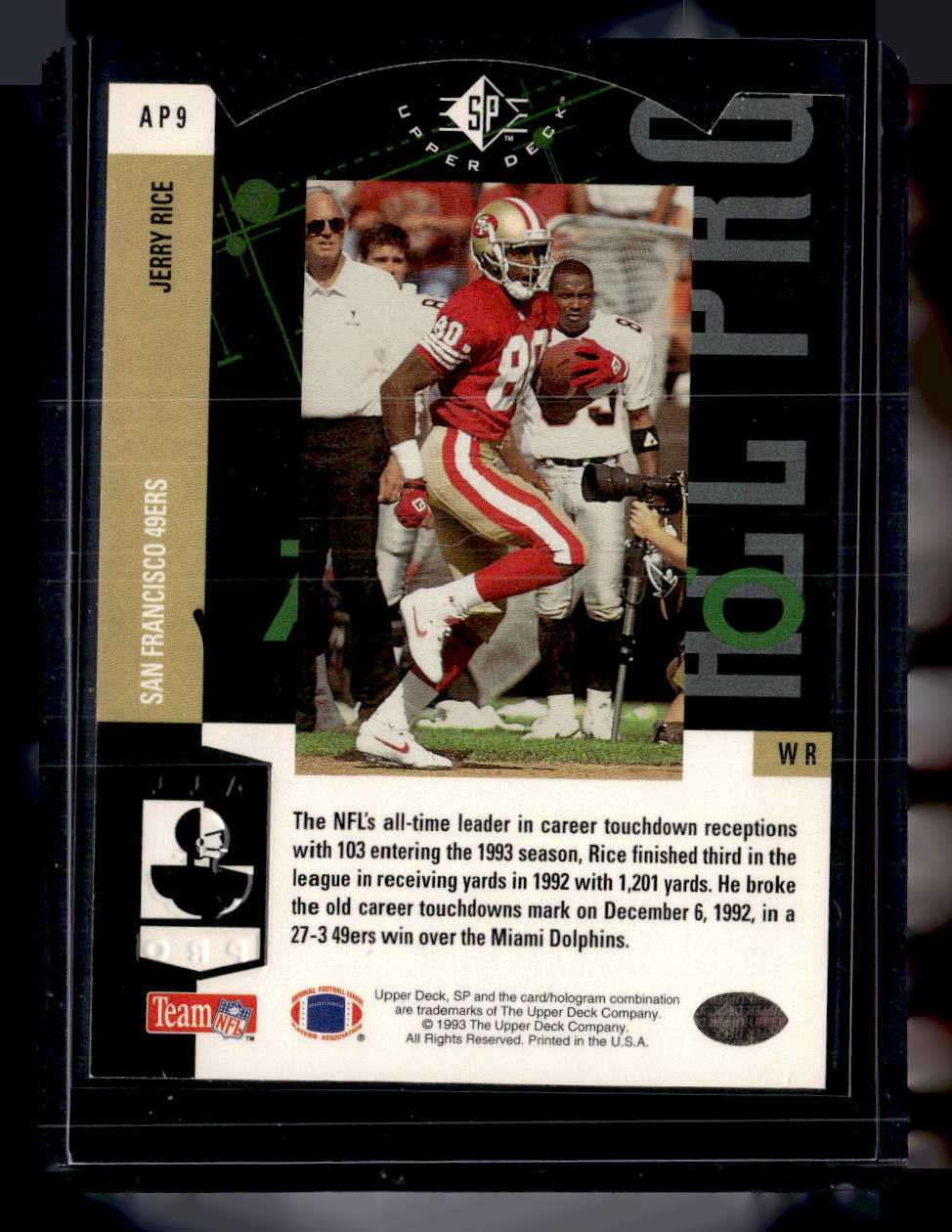 1993 SP #AP9 Jerry Rice All-Pro