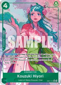 One Piece Extra Booster: Memorial Collection Kouzuki Hiyori (Alternate Art)