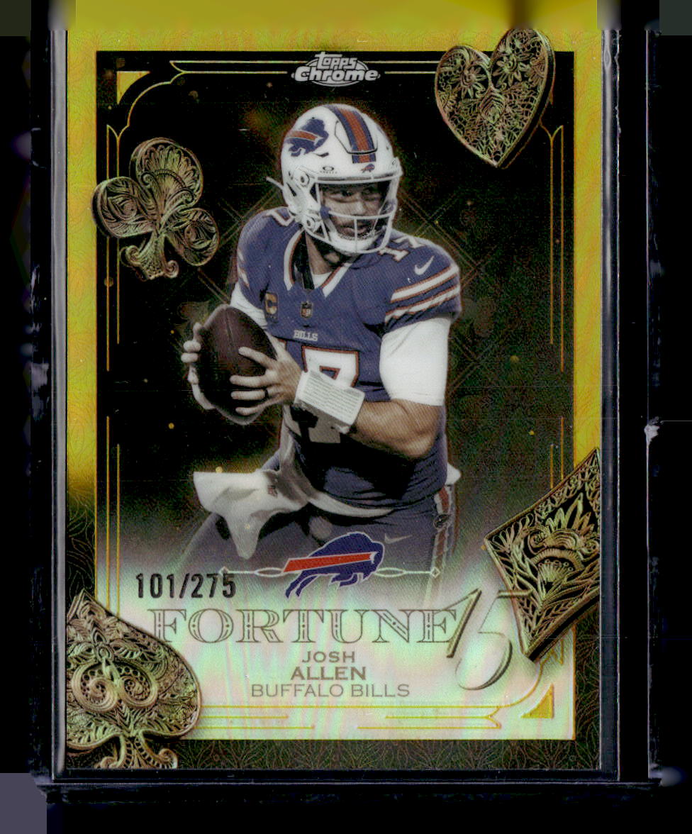 2025 Topps Chrome #F15-7 Josh Allen Fortune 15 /275