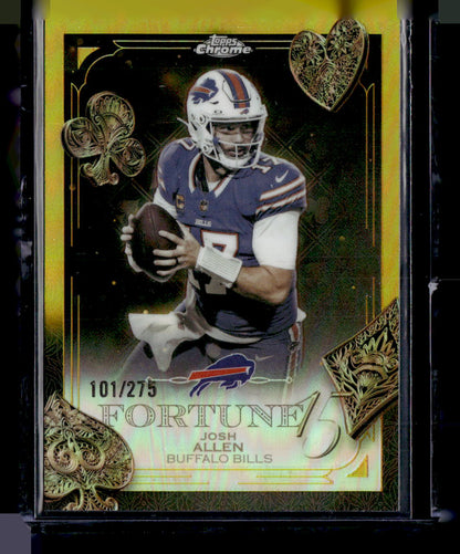 2025 Topps Chrome #F15-7 Josh Allen Fortune 15 /275