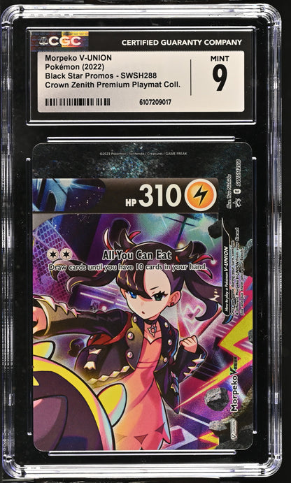 2022 Black Star Promos #SWSH288 Morpeko V-UNION CGC 9