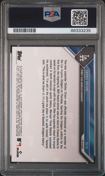 2023 Topps Now Offseason #OS23 Shohei Ohtani PSA 10