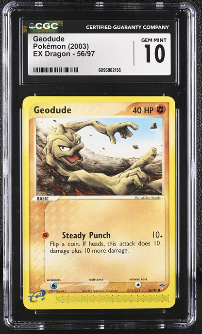 2003 EX Dragon #56/97 Geodude CGC 10