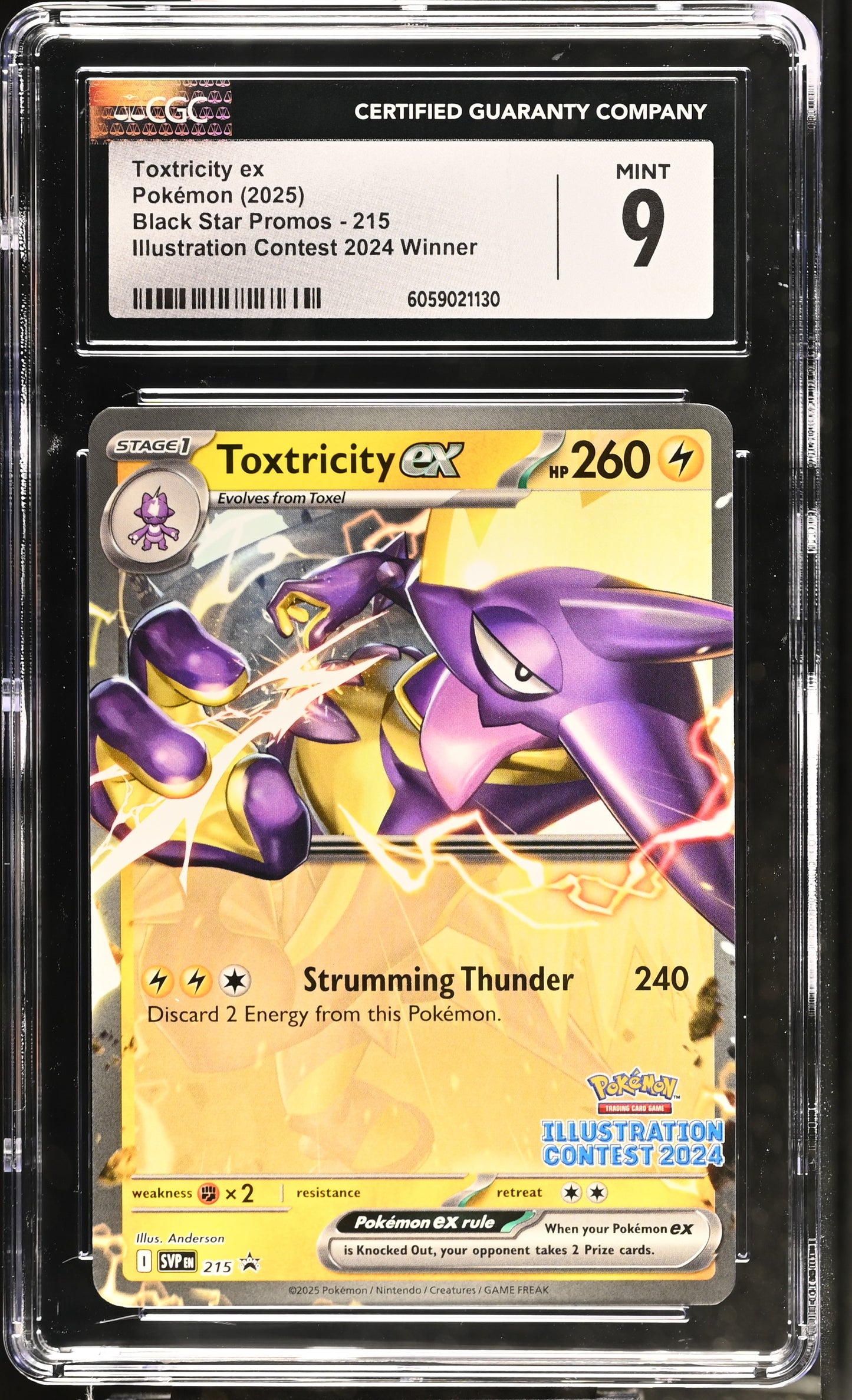 2025 Black Star Promos #215 Toxtricity ex CGC 9