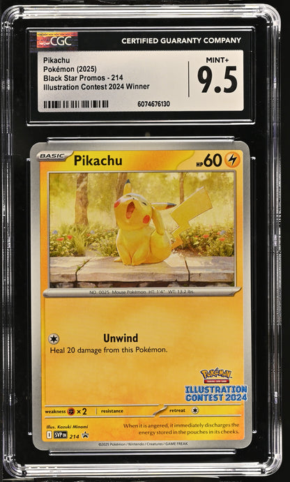 2025 Black Star Promos #214 Pikachu CGC 9.5