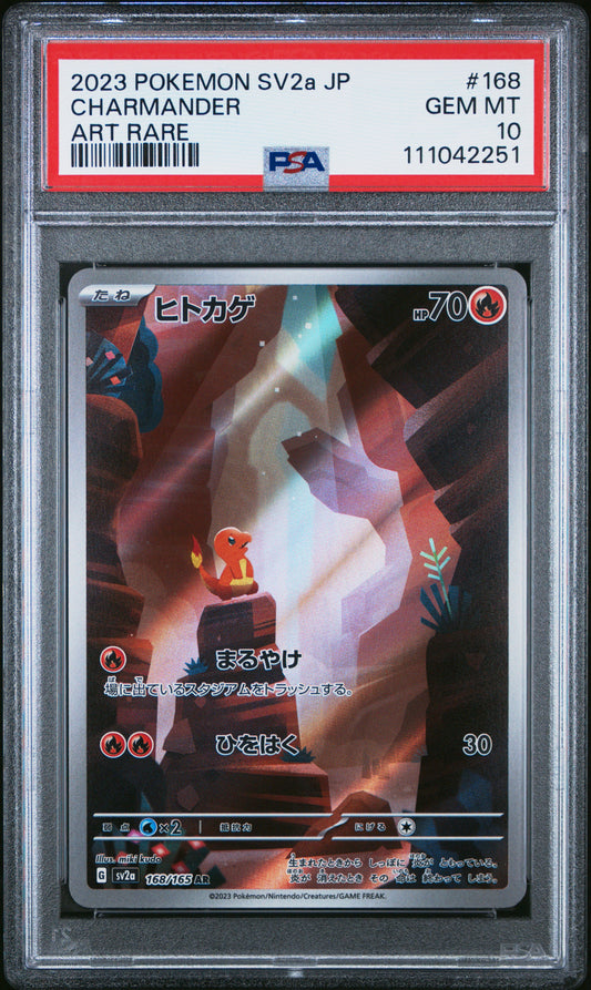 2023 Pokemon Japanese Sv2a-Pokemon 151 #168 Charmander PSA 10