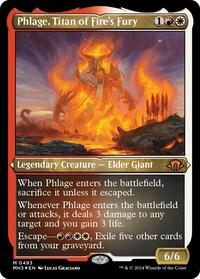 MTG Modern Horizons 3 Phlage, Titan of Fire's Fury (Foil Etched)