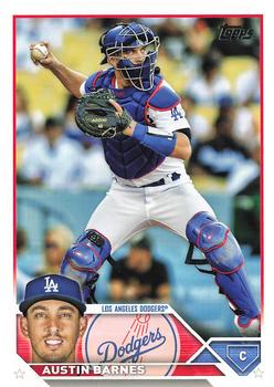 2023 Topps #588 Austin Barnes Father's Day Powder Blue #/50