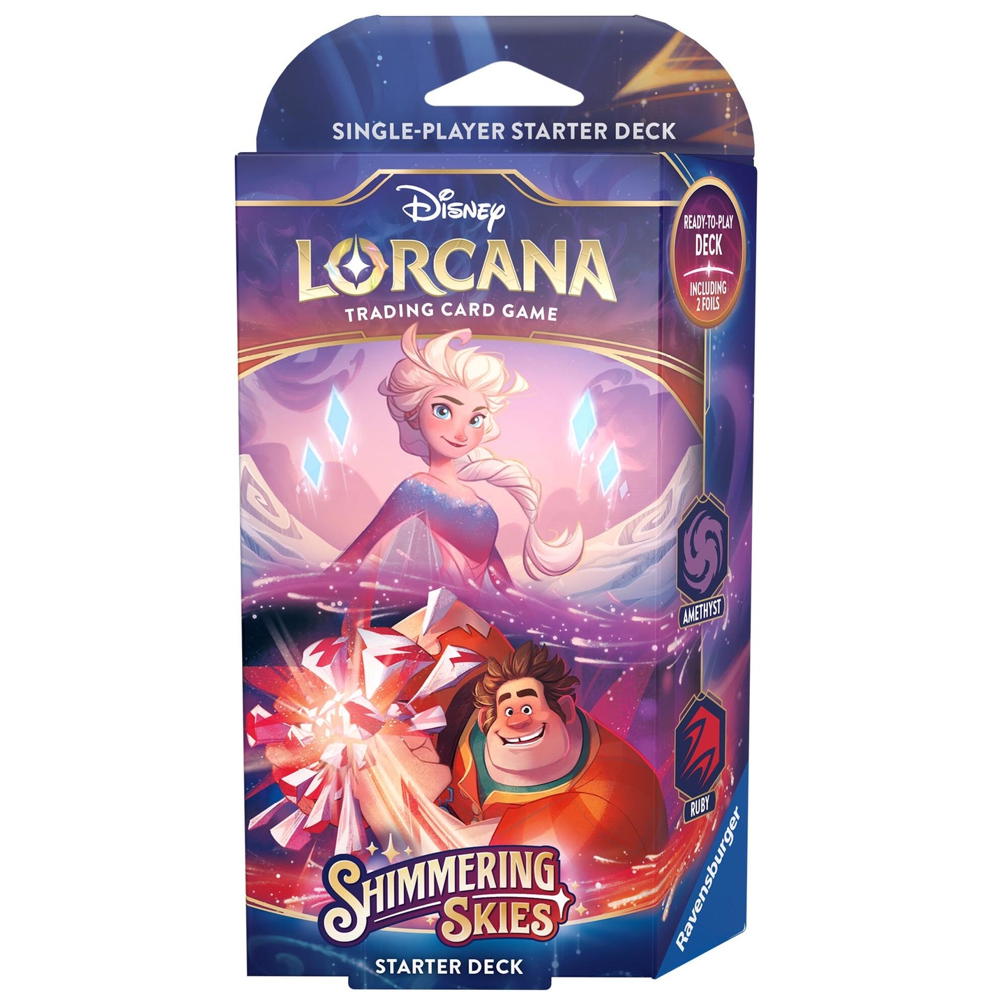 Disney Lorcana Shimmering Skies Starter Deck Amethyst and Ruby () [5]