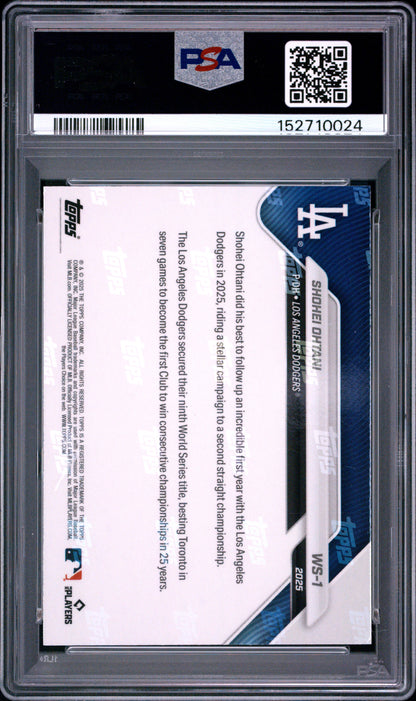 2025 Topps Now World Series Champions #1 Shohei Ohtani PSA 10 152710024