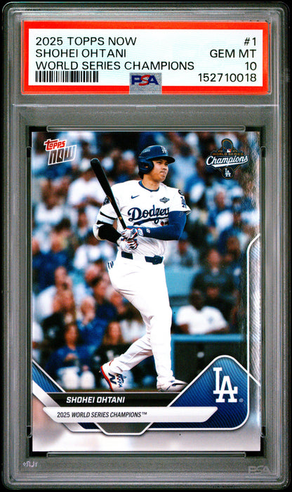 2025 Topps Now World Series Champions #1 Shohei Ohtani PSA 10 152710018