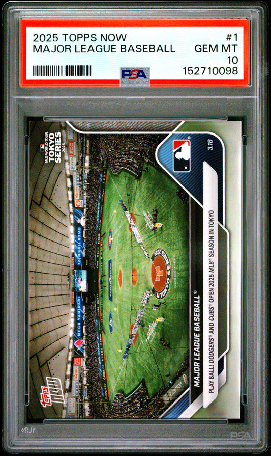 2025 Topps Now #1 Major League Baseball PSA 10 152710098