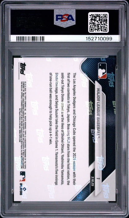 2025 Topps Now #1 Major League Baseball PSA 10 152710099