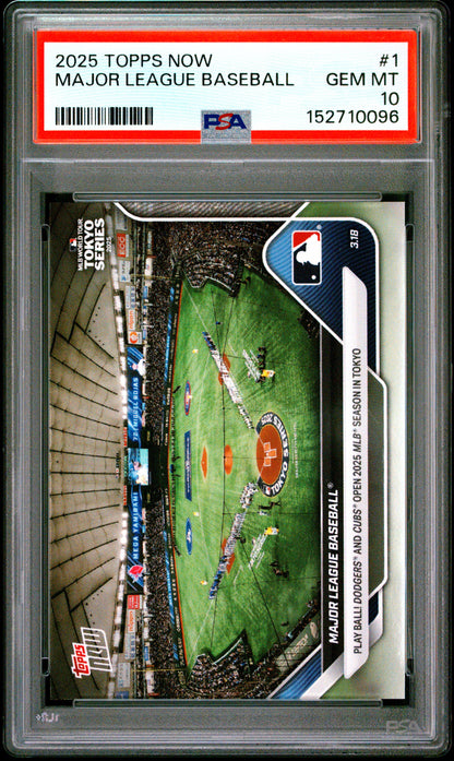 2025 Topps Now #1 Major League Baseball PSA 10 152710096