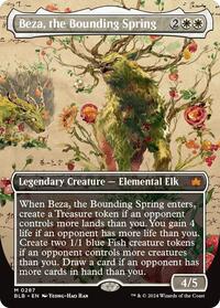MTG Bloomburrow Beza, the Bounding Spring (Borderless)