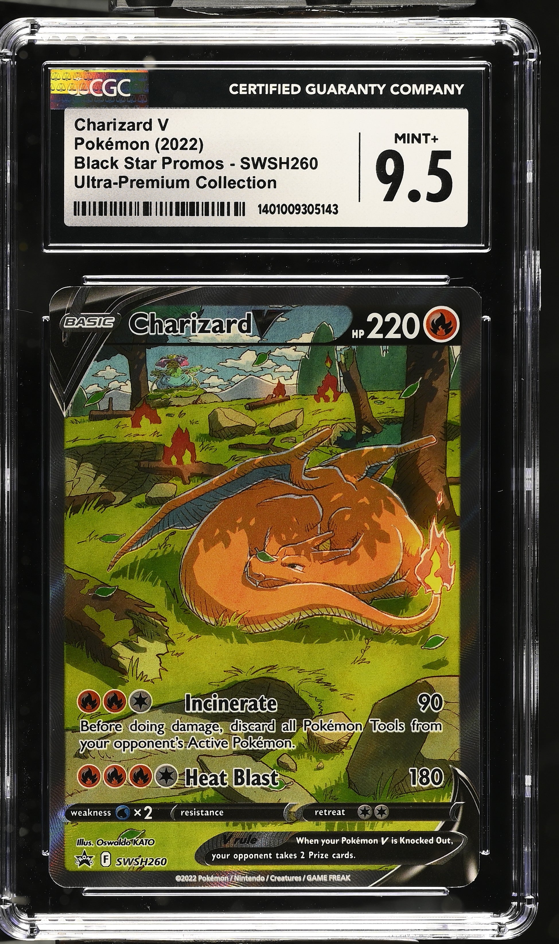 2022 Pokemon Black Star Promos #SWSH260 Charizard V CGC 9.5