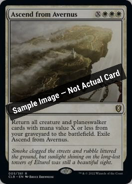 Magic,Commander Legends: Battle for Baldur's Gate,Ascend from Avernus - 5,Foil,Near Mint — Sample Image, Not Actual Card