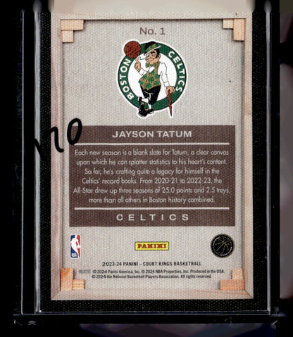 2023-24 Panini Court Kings #1 Jayson Tatum Blank Slate