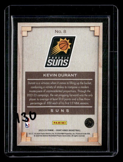2023-24 Panini Court Kings #8 Kevin Durant Blank Slate