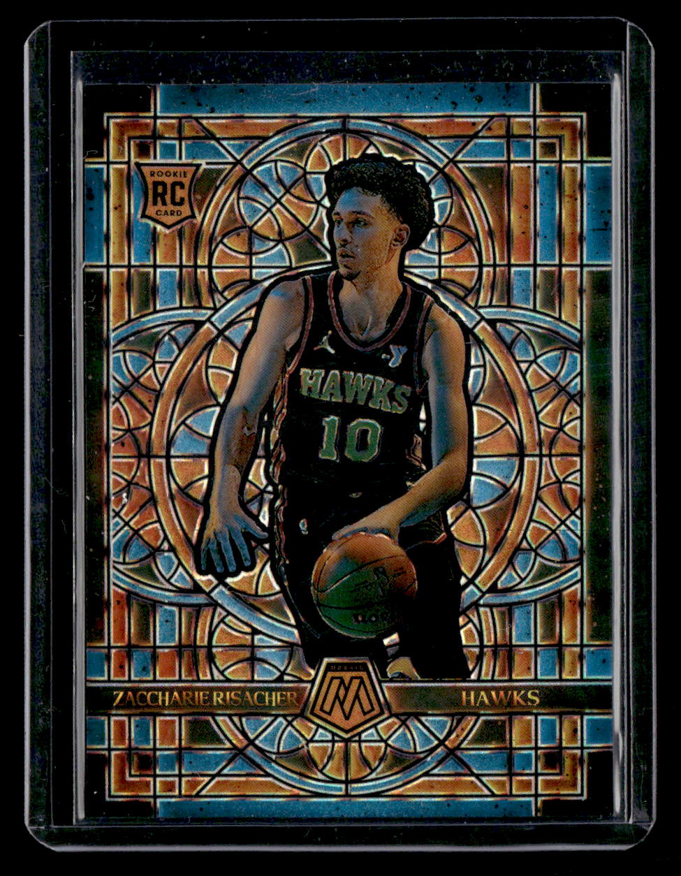 2024-25 Panini Mosaic #6 Zaccharie Risacher Stained Glass
