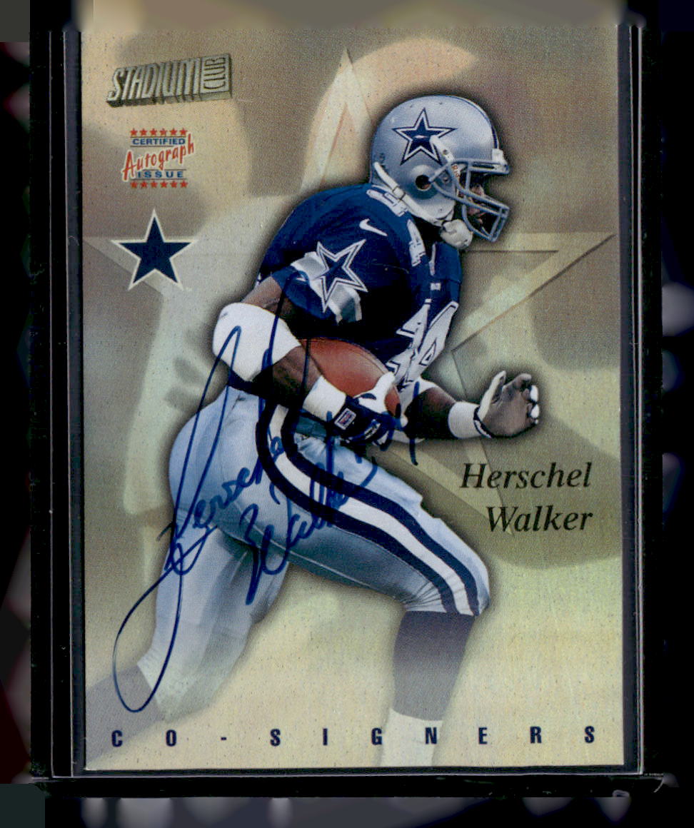 1997 Stadium Club #CO106 Herschel Walker / Rodney Hampton Co-Signers