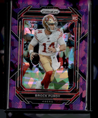 2022 Panini Prizm #353 Brock Purdy Purple Ice #/225