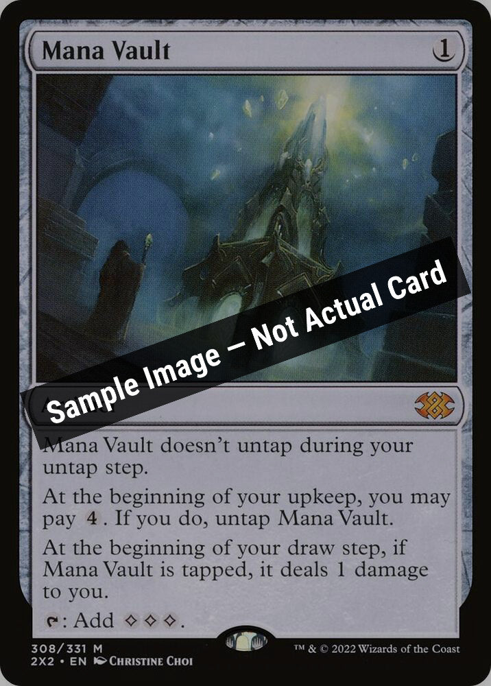 Magic,Double Masters 2022,Mana Vault - 308,Normal,Lightly Played — Sample Image, Not Actual Card