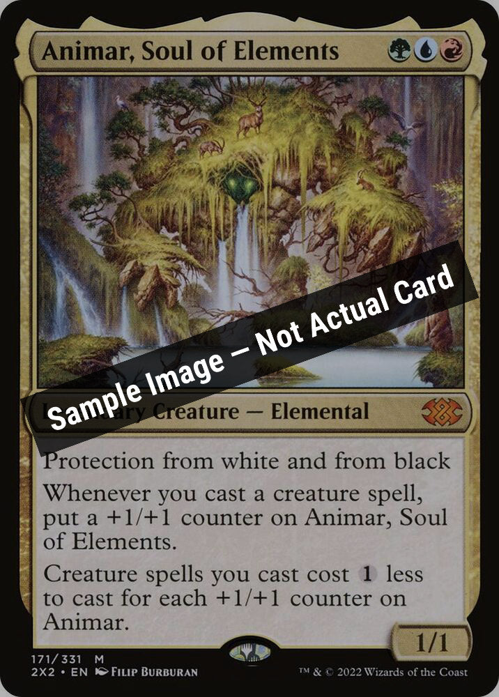 Magic,Double Masters 2022,Animar, Soul of Elements - 171,Normal,Lightly Played — Sample Image, Not Actual Card