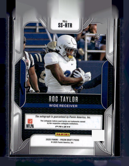 2025 Panini Prizm Draft Picks #SS-RTR Roc Taylor Signatures Orange Wave #/75