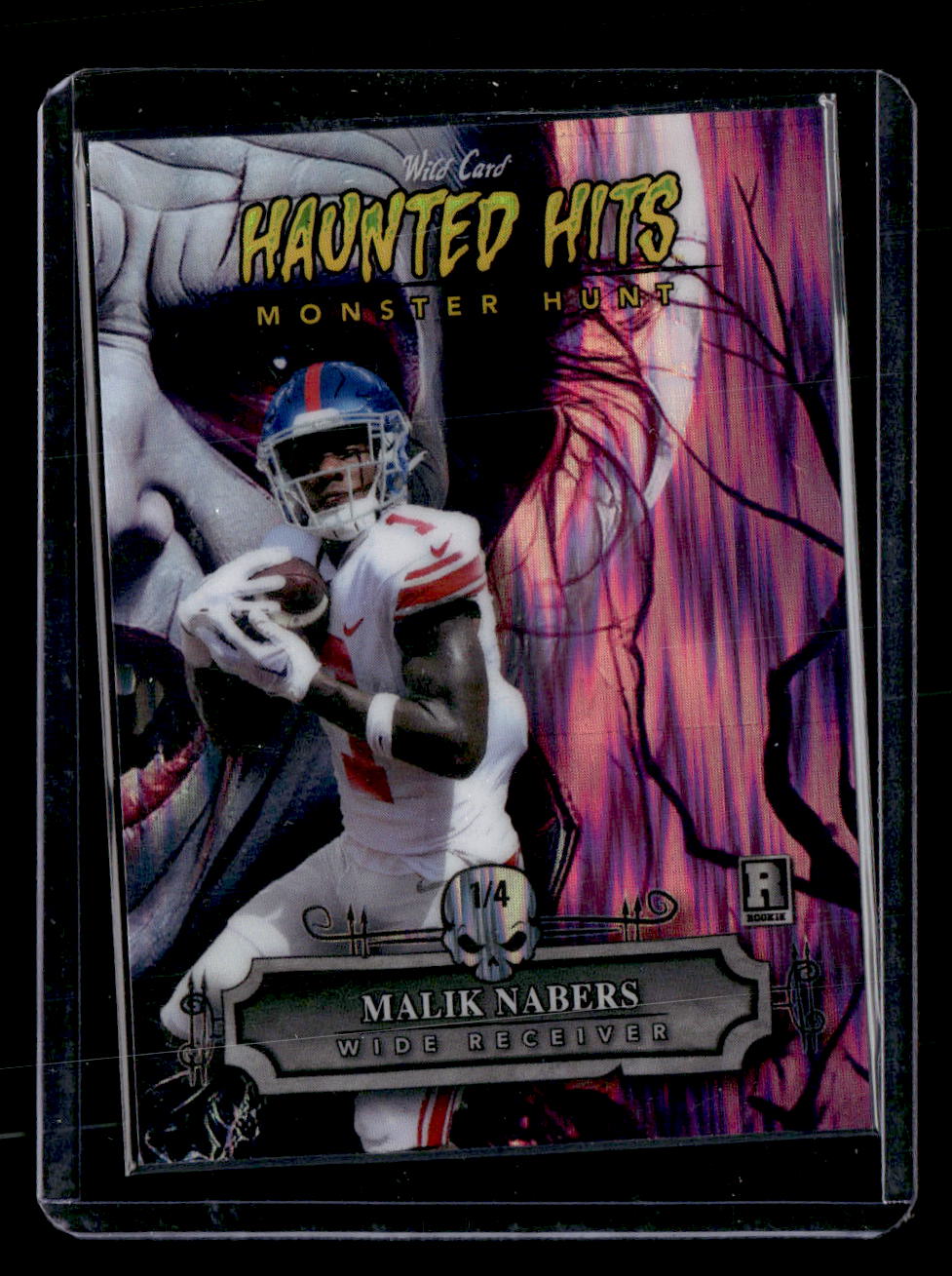 2024 Wild Card Haunted Hits Dracula Rainbow Pink #HHD-MN Malik Nabers #/4