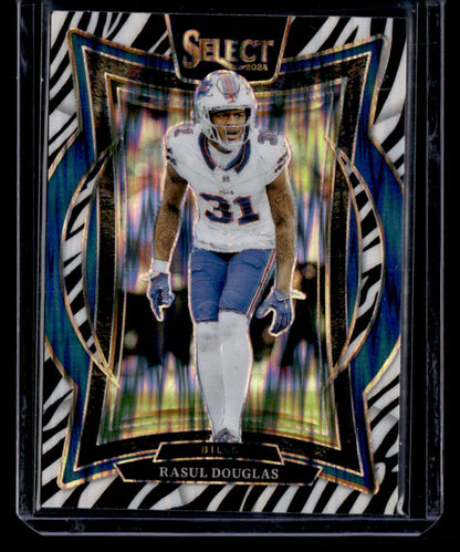 2024 Panini Select #89 Rasul Douglas Zebra Prizm