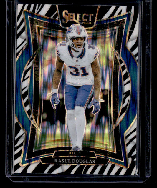 2024 Panini Select #89 Rasul Douglas Zebra Prizm