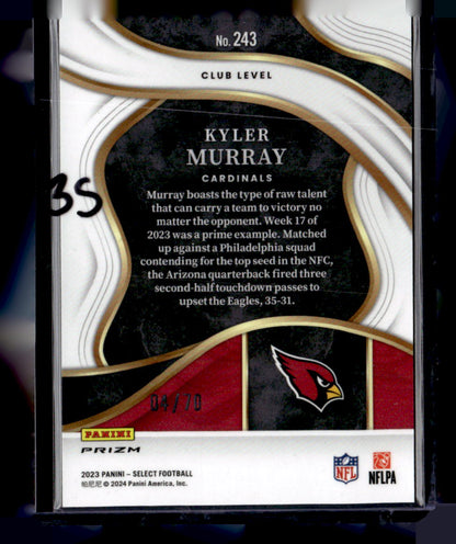 2023 Panini Select #243 Kyler Murray Dragon Scale Prizms #/70