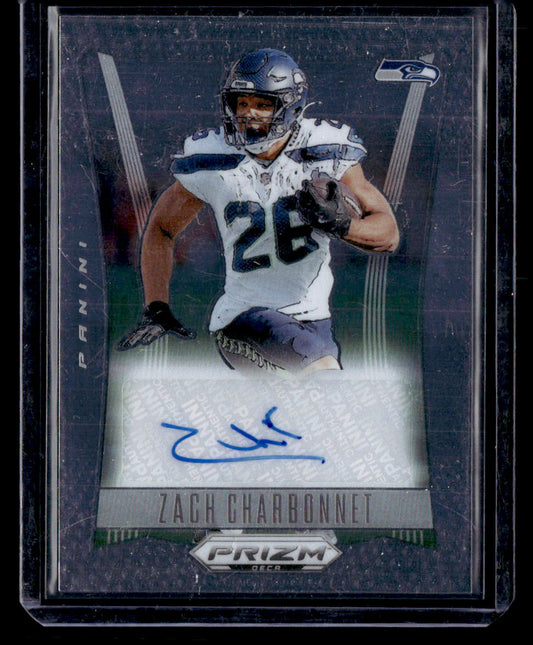 2024 Panini Prizm Deca #S-ZCT Zach Charbonnet Signatures