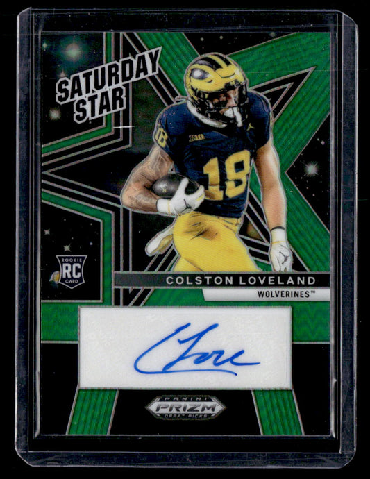 2025 Panini Prizm Draft Picks #SSS-CLD Colston Loveland Saturday Stars Auto