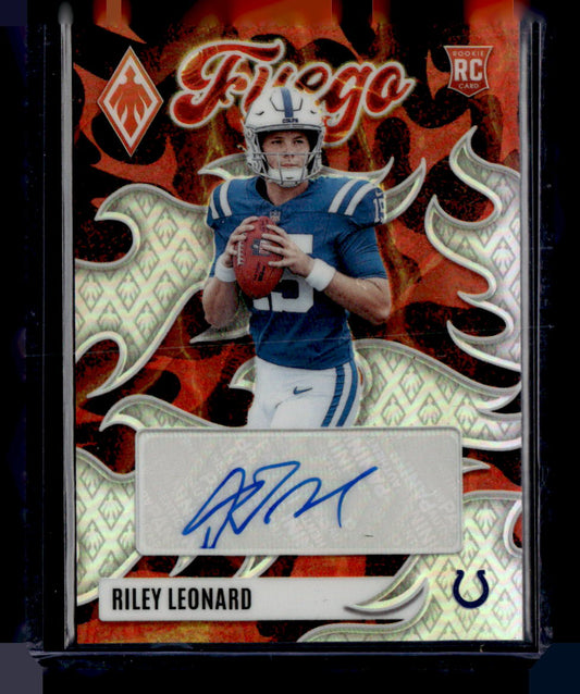 2025 Panini Phoenix #FUS-RLD Riley Leonard Fuego Signatures