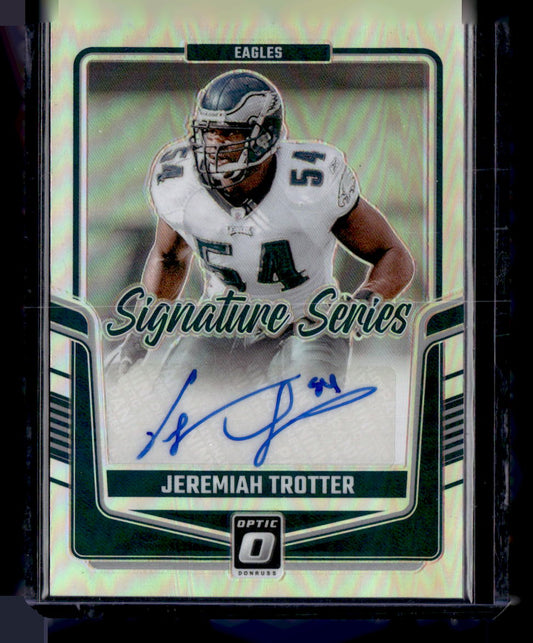 2024 Donruss Optic #SSH-JTR Jeremiah Trotter Signature Series Holo