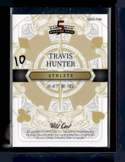 2024 Wild Card 5 Card Draw  Jack Diamond Blue #SDPD-THN Travis Hunter #/2