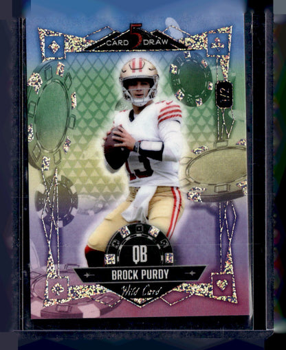 2024 Wild Card 5 Card Draw Egg Hunt Foil RainbowDk #S5CDM-BP Brock Purdy #/2