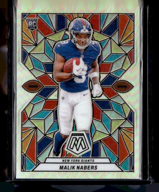 2024 Panini Mosaic #SG-21 Malik Nabers Stained Glass