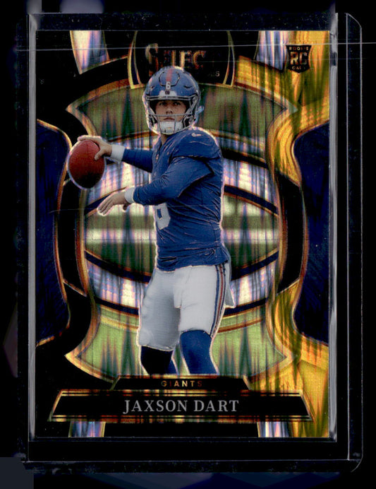 2025 Panini Select #93 Jaxson Dart Black and Gold Prizm Shock