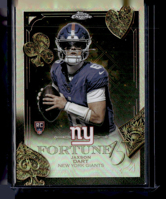 2025 Topps Chrome #F15-23 Jaxson Dart Fortune 15 Refractor