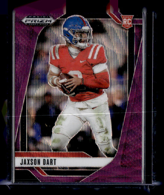 2025 Panini Prizm Draft Picks #90 Jaxson Dart Prizms Purple Wave