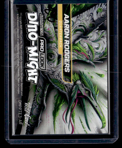 2025 Wild Card Alumination #DMPPTE3-AR Aaron Rodgers Dino-Might Green /10