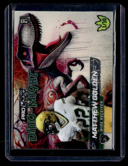 2025 Wild Card Alumination #DMPRAP3-MG Matthew Golden Dino-Might Pink Lazer /10